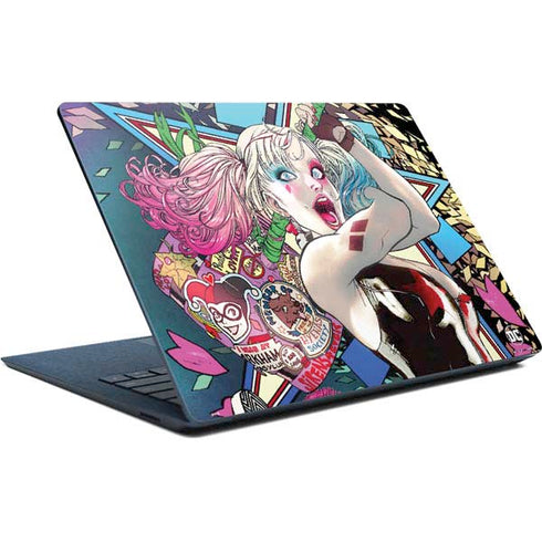 DC Comics Harley Quinn Action Pose Surface Laptop Skin